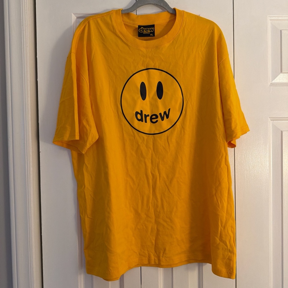 NWOT Drew house Yellow Mascot tee, 100% Authentic!